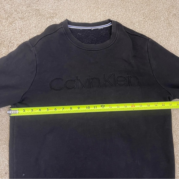 Calvin Klein washed black crew neck sweatshirt logo - Picture 8 of 8